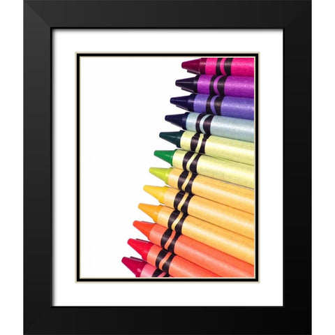 Color Crave V Black Modern Wood Framed Art Print with Double Matting by Burkhart, Monika