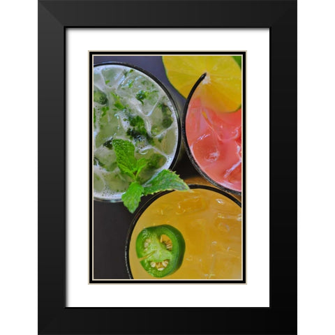 Happy Hour IV Black Modern Wood Framed Art Print with Double Matting by Berzel, Erin