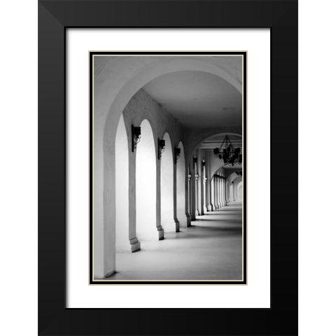 El Prado I Black Modern Wood Framed Art Print with Double Matting by Berzel, Erin