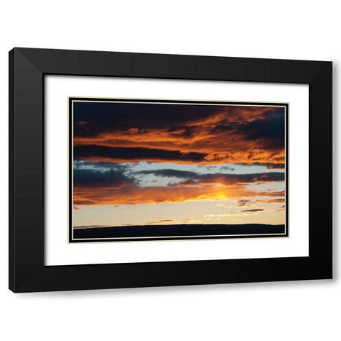 Washington Gorge II Black Modern Wood Framed Art Print with Double Matting by Berzel, Erin