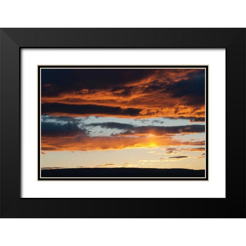 Washington Gorge II Black Modern Wood Framed Art Print with Double Matting by Berzel, Erin