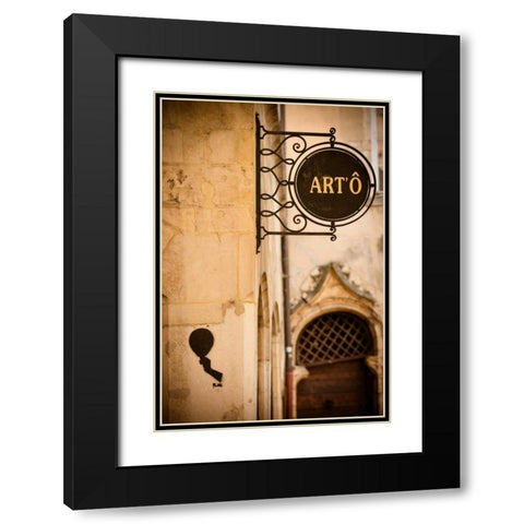 Place de Change Black Modern Wood Framed Art Print with Double Matting by Berzel, Erin