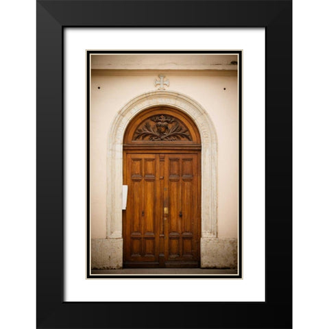 La Porte III Black Modern Wood Framed Art Print with Double Matting by Berzel, Erin