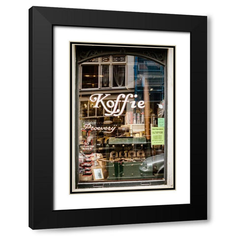 Amsterdam Reflections Black Modern Wood Framed Art Print with Double Matting by Berzel, Erin