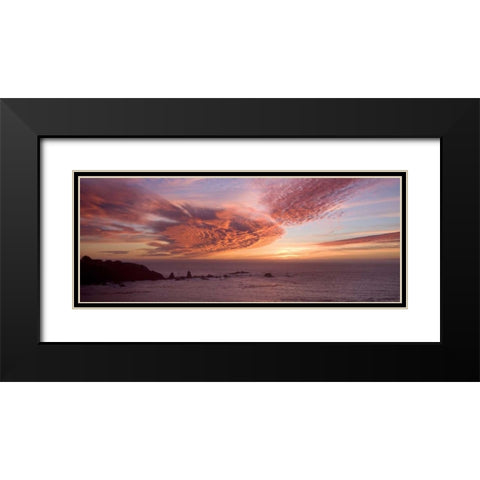 Sunset Sky III Black Modern Wood Framed Art Print with Double Matting by Crane, Rita