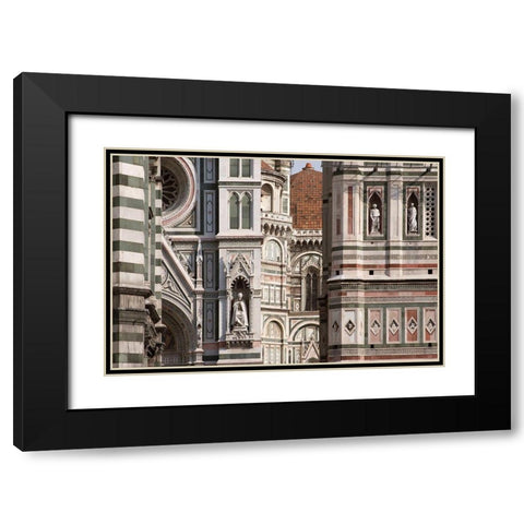 The Duomo Florence II Black Modern Wood Framed Art Print with Double Matting by Crane, Rita