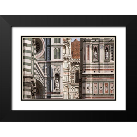 The Duomo Florence II Black Modern Wood Framed Art Print with Double Matting by Crane, Rita
