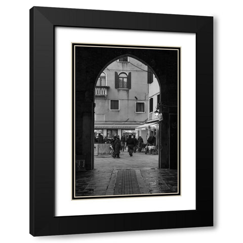 Venice Arches III Black Modern Wood Framed Art Print with Double Matting by Crane, Rita