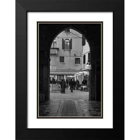 Venice Arches III Black Modern Wood Framed Art Print with Double Matting by Crane, Rita