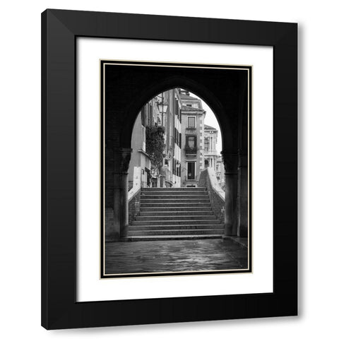 Venice Arches IV Black Modern Wood Framed Art Print with Double Matting by Crane, Rita