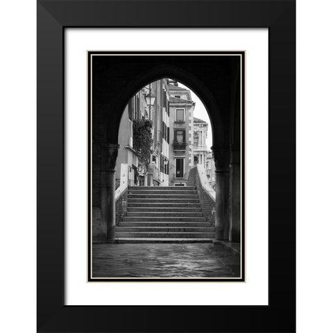 Venice Arches IV Black Modern Wood Framed Art Print with Double Matting by Crane, Rita