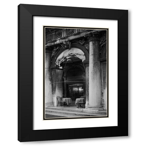 Venice Arches V Black Modern Wood Framed Art Print with Double Matting by Crane, Rita