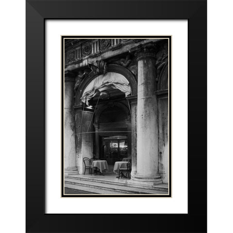 Venice Arches V Black Modern Wood Framed Art Print with Double Matting by Crane, Rita