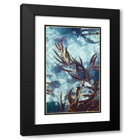 Mermaid Tresses III Black Modern Wood Framed Art Print with Double Matting by Crane, Rita