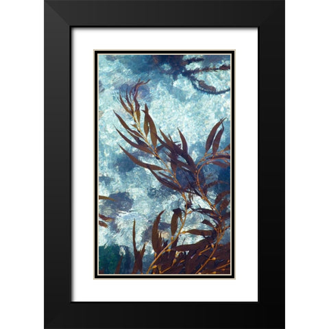 Mermaid Tresses III Black Modern Wood Framed Art Print with Double Matting by Crane, Rita