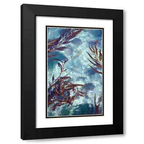 Mermaid Tresses IV Black Modern Wood Framed Art Print with Double Matting by Crane, Rita