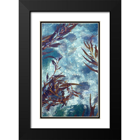Mermaid Tresses IV Black Modern Wood Framed Art Print with Double Matting by Crane, Rita