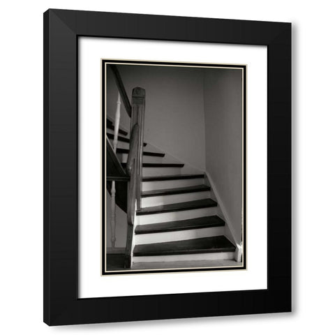 Einbeck Stairwell Black Modern Wood Framed Art Print with Double Matting by Christensen, Jim
