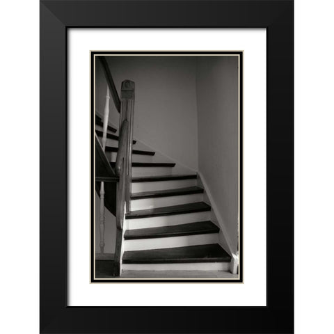 Einbeck Stairwell Black Modern Wood Framed Art Print with Double Matting by Christensen, Jim