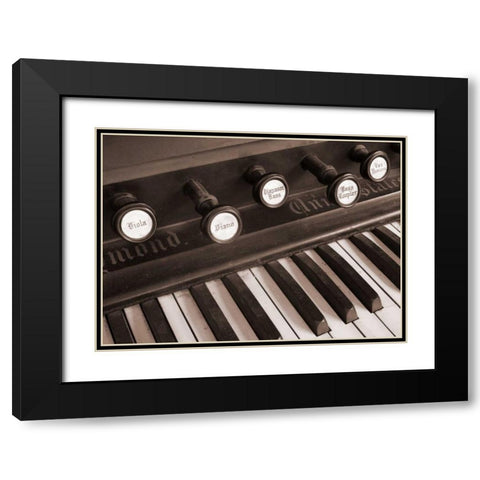 Organ I Black Modern Wood Framed Art Print with Double Matting by Christensen, Jim