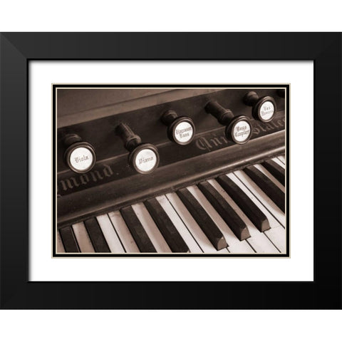 Organ I Black Modern Wood Framed Art Print with Double Matting by Christensen, Jim