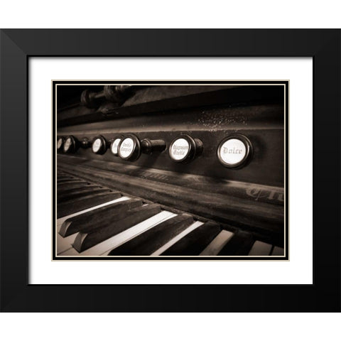 Organ II Black Modern Wood Framed Art Print with Double Matting by Christensen, Jim