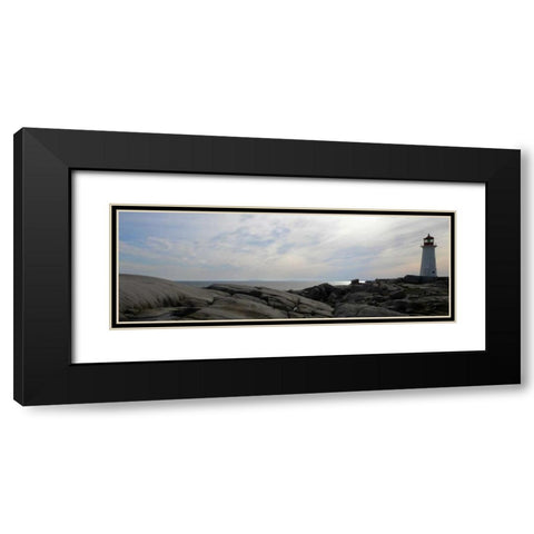 Lighthouse II Black Modern Wood Framed Art Print with Double Matting by Christensen, Jim