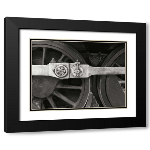 Train IV Black Modern Wood Framed Art Print with Double Matting by Christensen, Jim