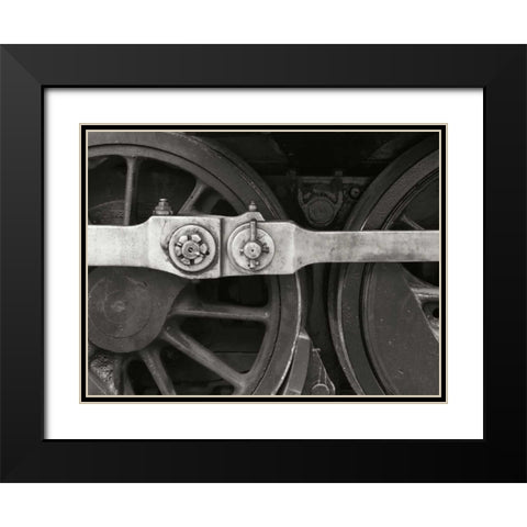 Train IV Black Modern Wood Framed Art Print with Double Matting by Christensen, Jim