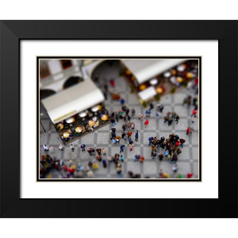 Toy Illusions II Black Modern Wood Framed Art Print with Double Matting by Christensen, Jim