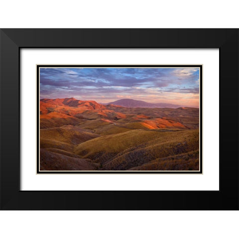 Parched Palette Black Modern Wood Framed Art Print with Double Matting by Geistweite, Mark