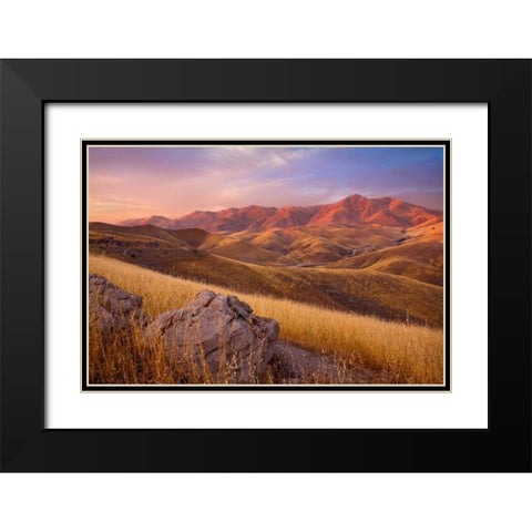 Summer Autumn Black Modern Wood Framed Art Print with Double Matting by Geistweite, Mark