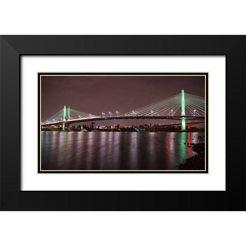 Tilikium Crossing Black Modern Wood Framed Art Print with Double Matting by Hellmann, Stan