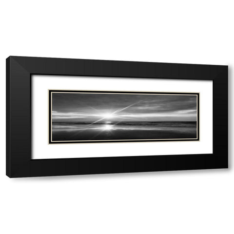 Beauteous Light Panel Bw I Black Modern Wood Framed Art Print with Double Matting by Hausenflock, Alan