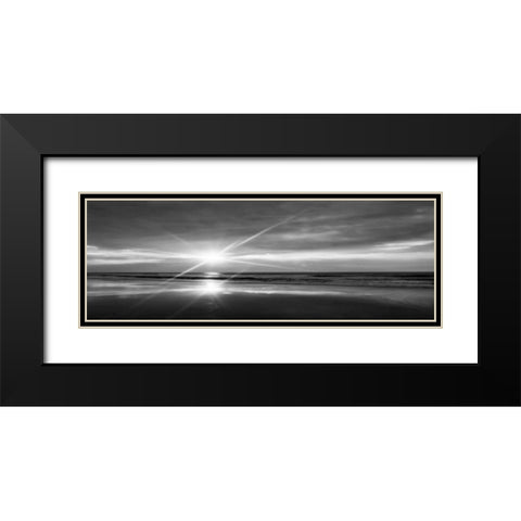Beauteous Light Panel Bw I Black Modern Wood Framed Art Print with Double Matting by Hausenflock, Alan