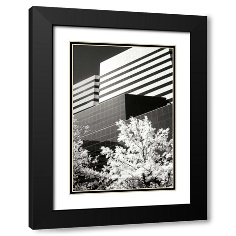 Geometric IV Black Modern Wood Framed Art Print with Double Matting by Hausenflock, Alan