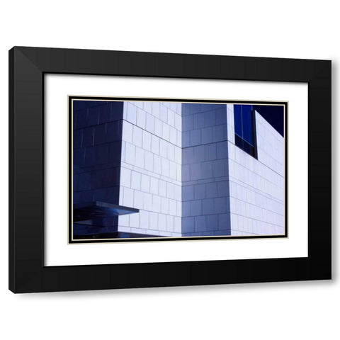 Shadows and Walls I Black Modern Wood Framed Art Print with Double Matting by Hausenflock, Alan