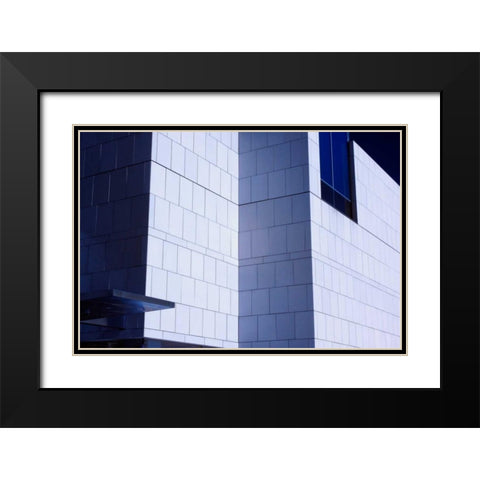 Shadows and Walls I Black Modern Wood Framed Art Print with Double Matting by Hausenflock, Alan