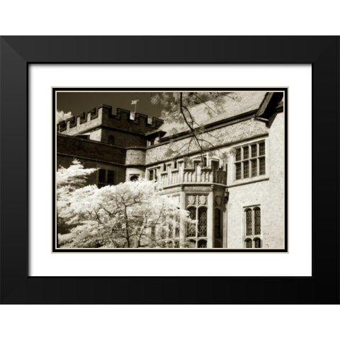 Tudor Mansion II Black Modern Wood Framed Art Print with Double Matting by Hausenflock, Alan