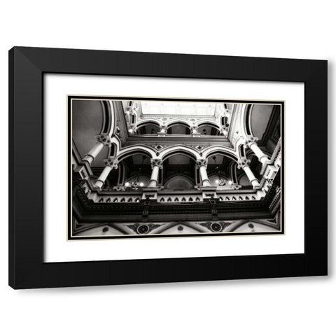 Moorish Balconies III Black Modern Wood Framed Art Print with Double Matting by Hausenflock, Alan