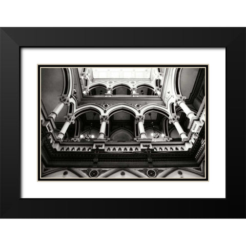 Moorish Balconies III Black Modern Wood Framed Art Print with Double Matting by Hausenflock, Alan