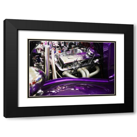 Street Rod II Black Modern Wood Framed Art Print with Double Matting by Hausenflock, Alan