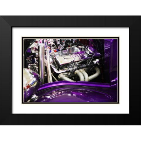 Street Rod II Black Modern Wood Framed Art Print with Double Matting by Hausenflock, Alan