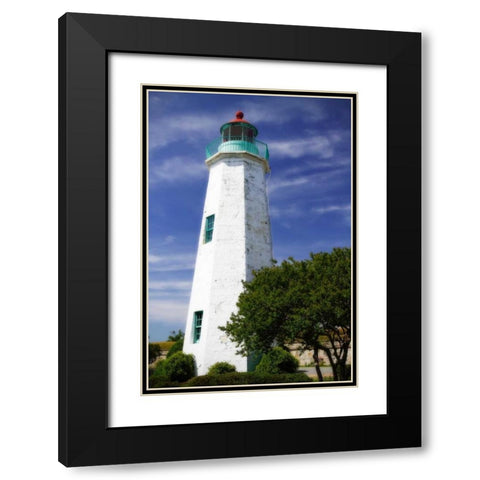 Old Point Comfort Light I Black Modern Wood Framed Art Print with Double Matting by Hausenflock, Alan