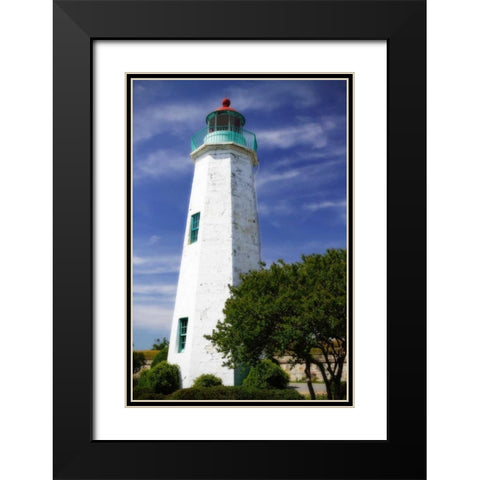 Old Point Comfort Light I Black Modern Wood Framed Art Print with Double Matting by Hausenflock, Alan