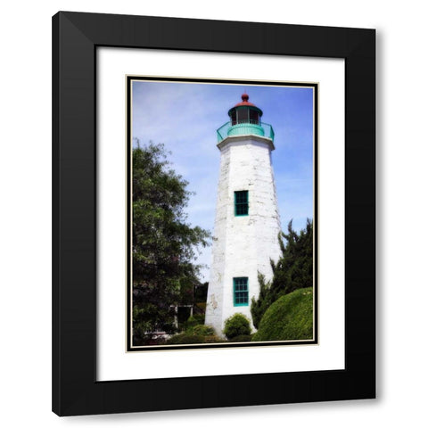 Old Point Comfort Light II Black Modern Wood Framed Art Print with Double Matting by Hausenflock, Alan