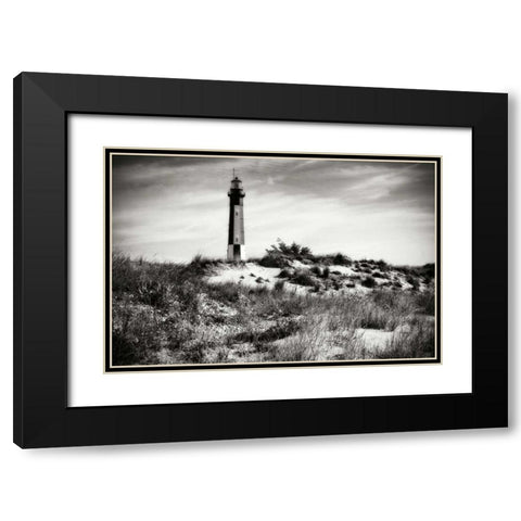 Cape Henry Light V Black Modern Wood Framed Art Print with Double Matting by Hausenflock, Alan