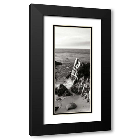 Lovers Point Panel BW 4 Black Modern Wood Framed Art Print with Double Matting by Hausenflock, Alan