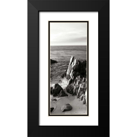 Lovers Point Panel BW 4 Black Modern Wood Framed Art Print with Double Matting by Hausenflock, Alan