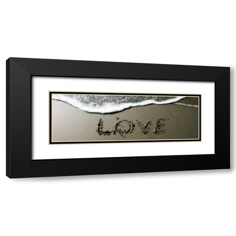 Love Black Modern Wood Framed Art Print with Double Matting by Hausenflock, Alan